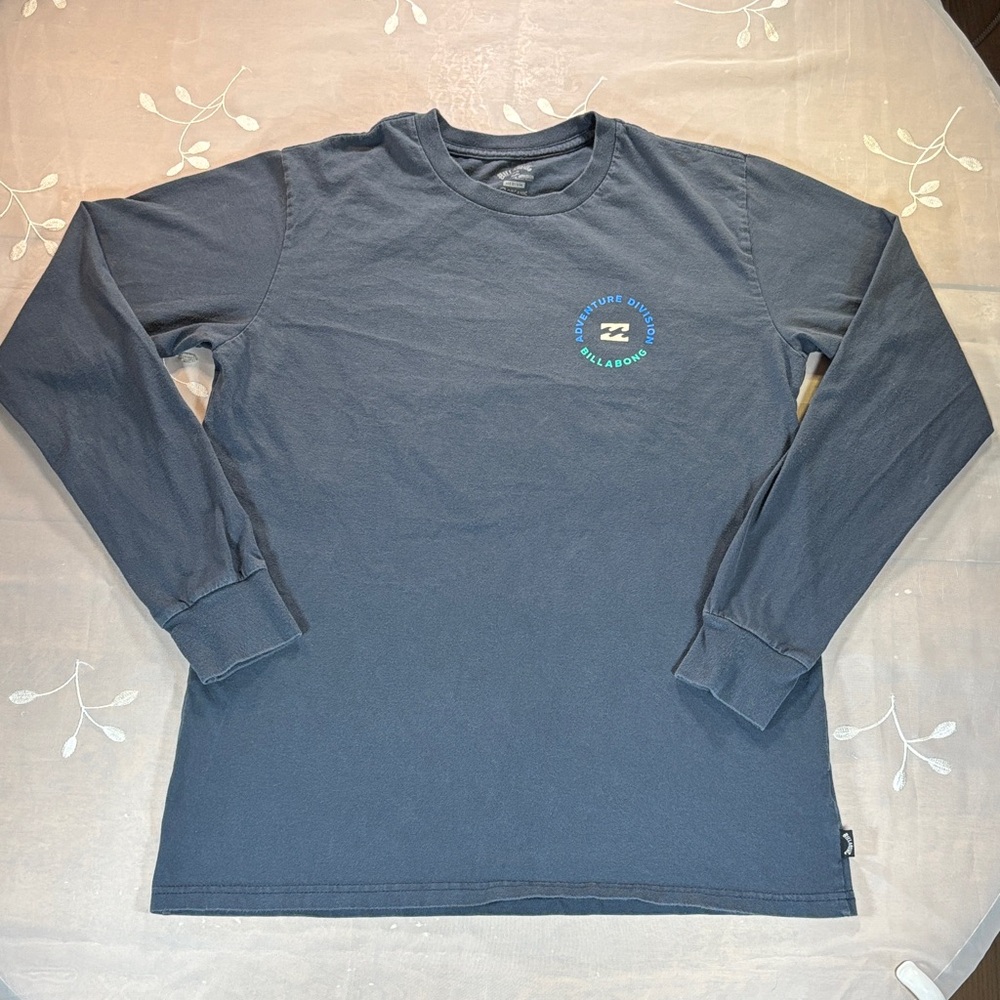 Billabong Adventure Division Navy Long-Sleeve Logo Crewneck Shirt Man Size M
